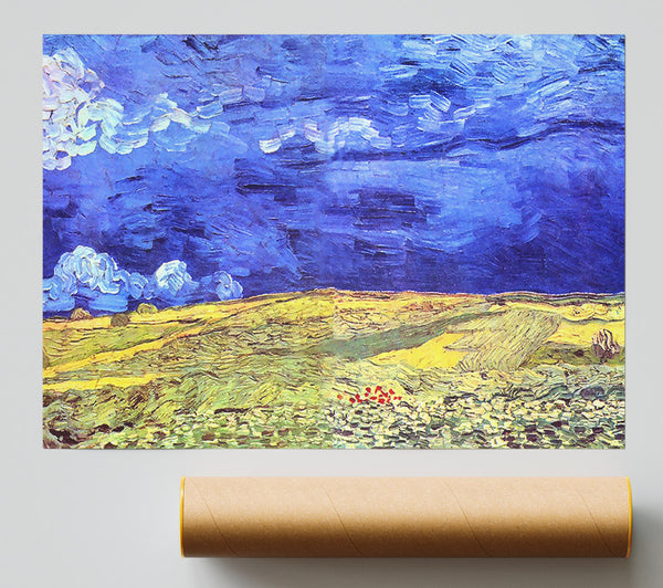 Van Gogh Field Under Storm Heaven