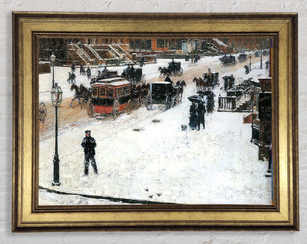 Hassam Fifth Avenue In Winter