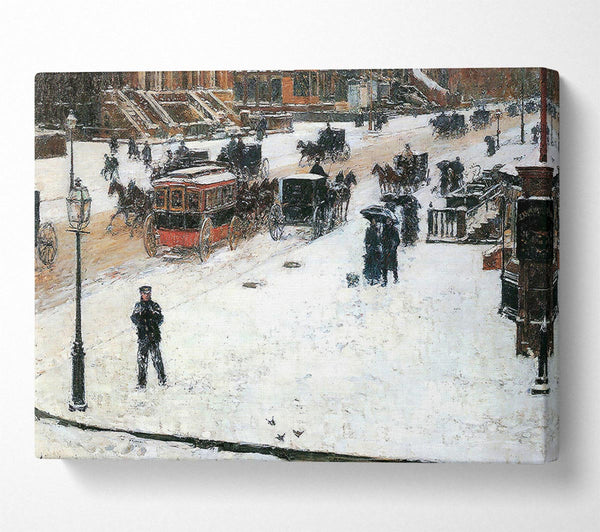 Hassam Fifth Avenue In Winter