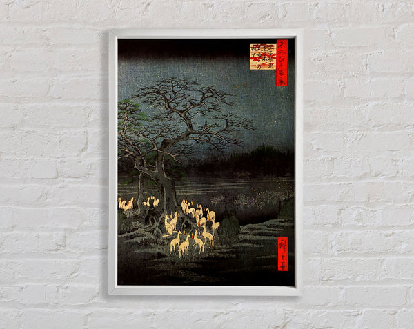 Hiroshige Fire Foxes