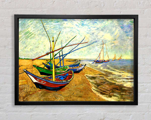 Van Gogh Fishing Boats On The Beach At Saintes-Maries