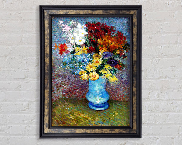 Van Gogh Flowers In A Blue Vase