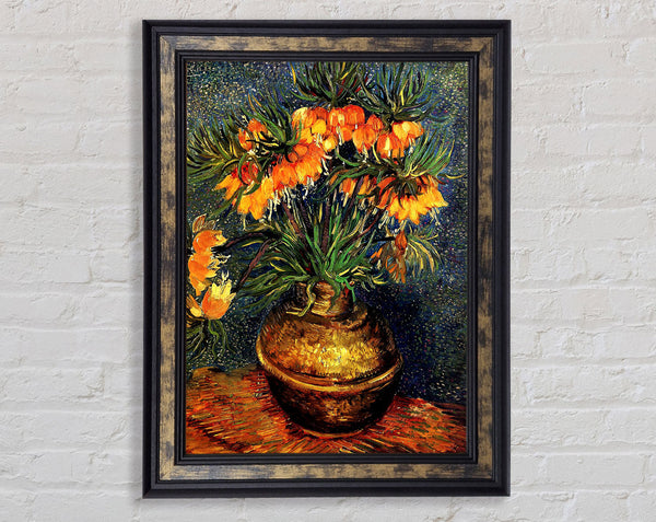 Van Gogh Fritillaries In A Copper Vase