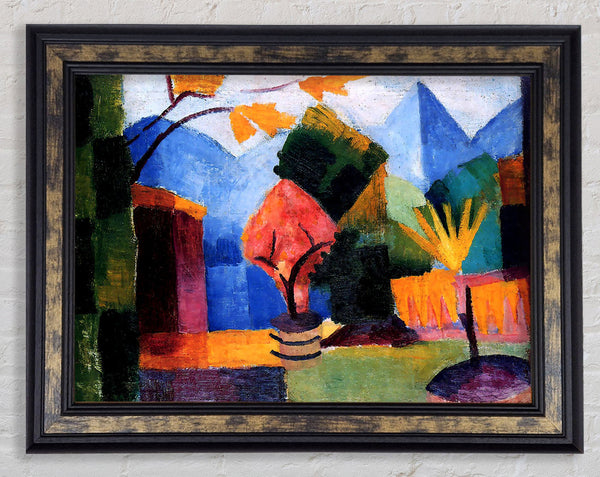 August Macke Garden On The Lake Of Thun