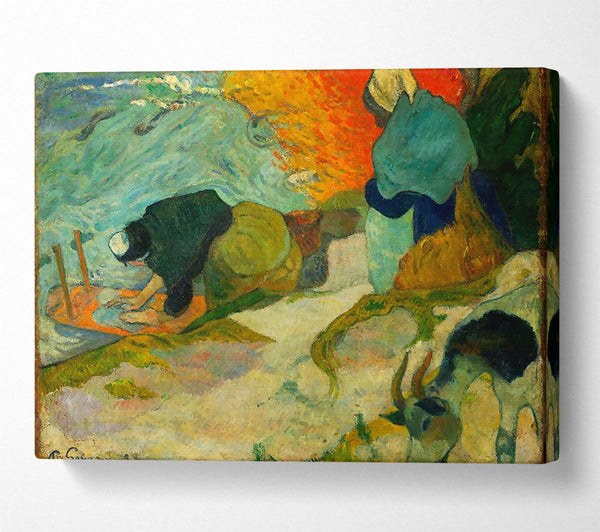 Gauguin Washerwomen In Arles