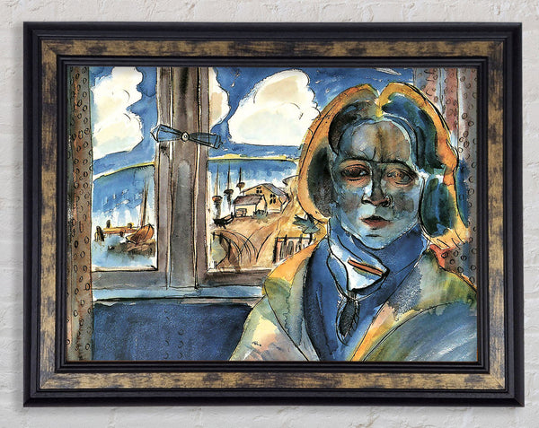 Walter Gramatte Girl At The Window Sonia