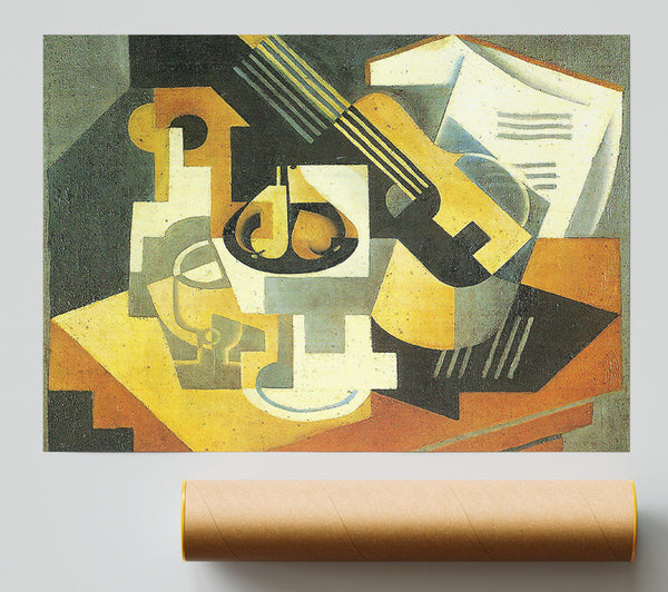 Juan Gris Guitar And Fruit Bowl 1