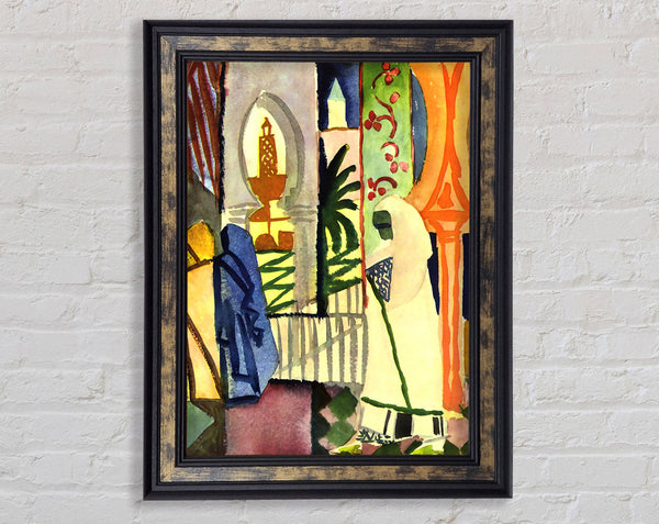 August Macke In The Temple Hall 1