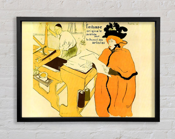 Toulouse Lautrec Jane Avril Checking A Print Sample