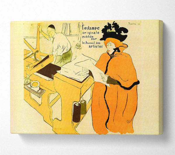 Toulouse Lautrec Jane Avril Checking A Print Sample