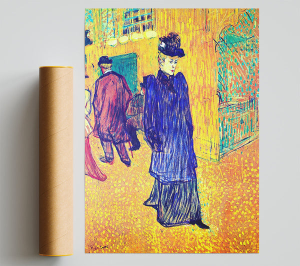 Toulouse Lautrec Jane Avril Leaves The Moulin Rouge