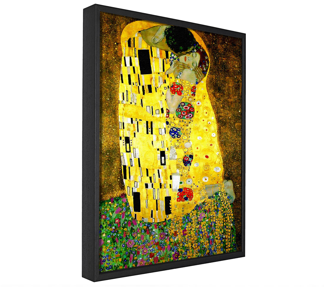 A picture of a Klimt Kiss framed canvas print sold by Wallart-Direct.co.uk