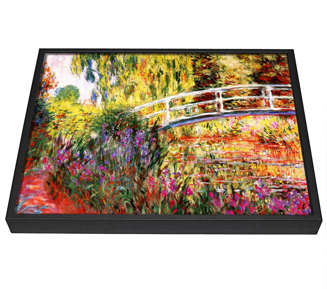 A picture of a Monet Le Bassin Aux Nympheas framed canvas print sold by Wallart-Direct.co.uk