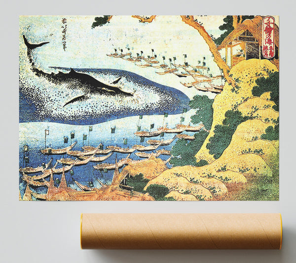 Hokusai Ocean Landscape And Whale