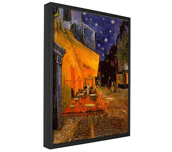 A picture of a Van Gogh Pavement Cafe framed canvas print sold by Wallart-Direct.co.uk