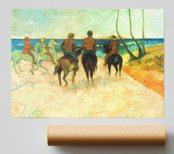 Gauguin Riding On The Beach 2