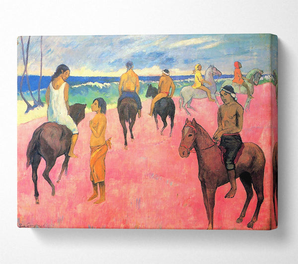 Gauguin Riding On The Beach