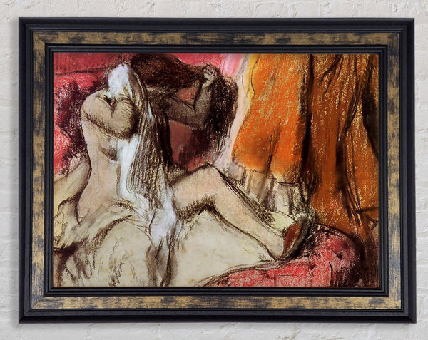 Degas Seated Female Nude On A Chaise Lounge