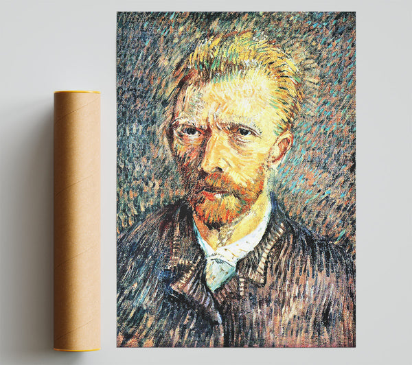 Van Gogh Self Portrait In Brown Shirt