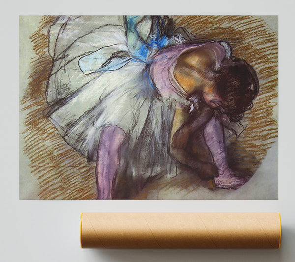 Degas Sitting Dancer Lacing Her Slipper