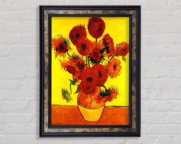 Van Gogh Still Life Vase With Fifteen Sunflowers 3