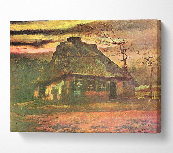 Van Gogh Straw Hut At Dusk