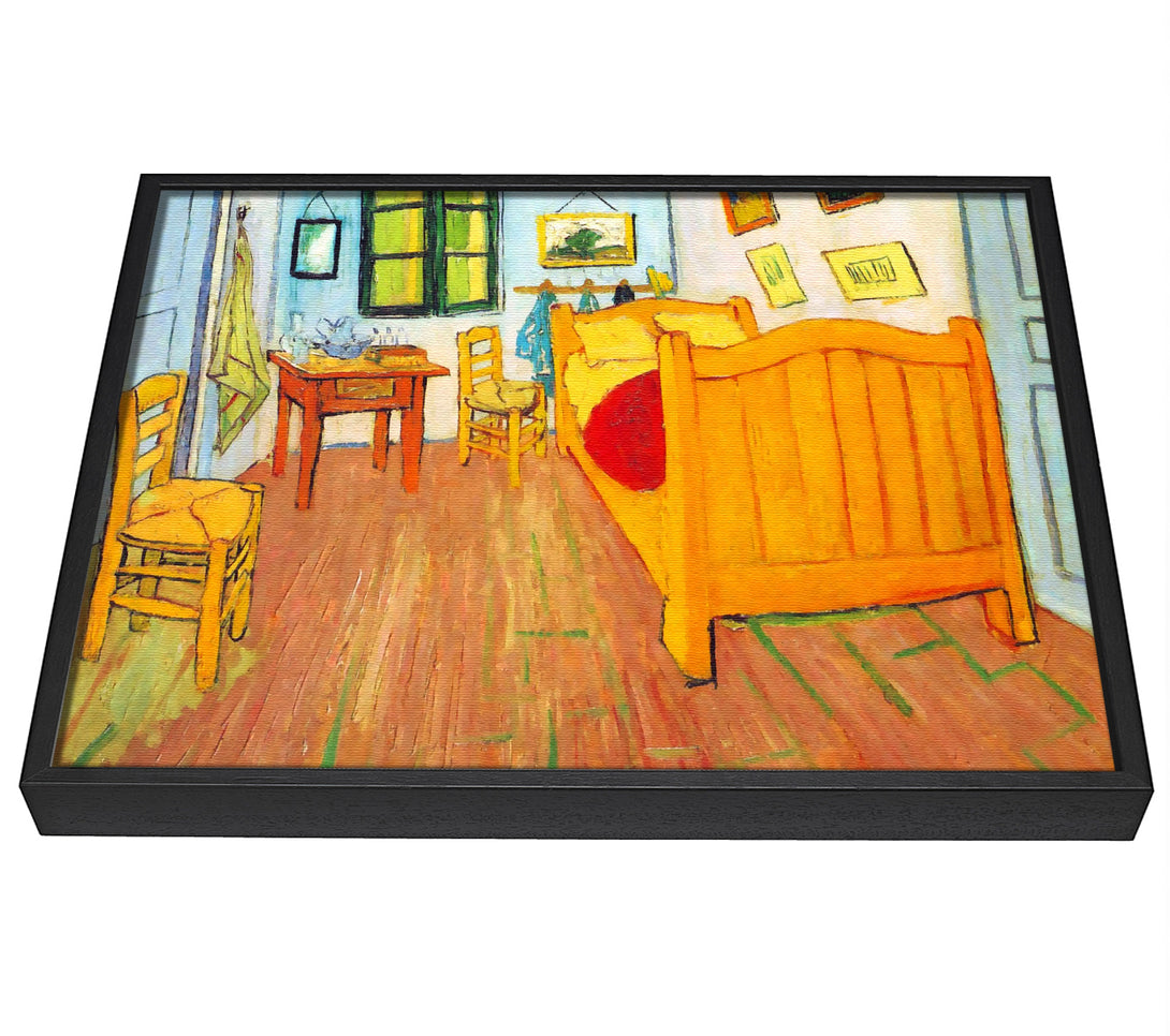 A picture of a Van Gogh The Bedroom In Arles. Saint-Remy framed canvas print sold by Wallart-Direct.co.uk