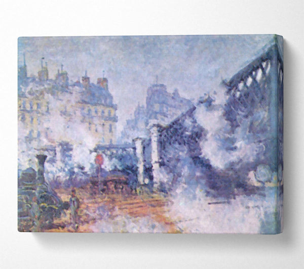 Monet The Europe Bridge Saint Lazare Station In Paris