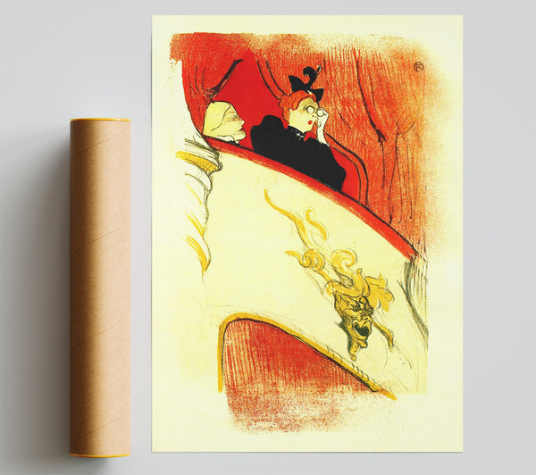 Toulouse Lautrec The Loge With A Gold Mas