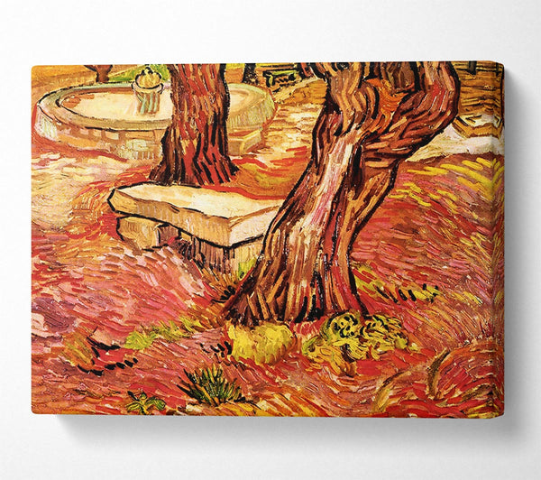 Van Gogh The Stone Bench In The Garden Of Saint-Paul Hospital