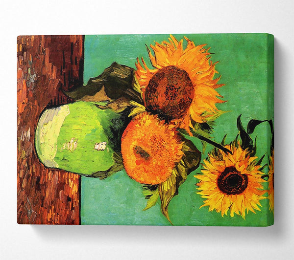 Van Gogh Three Sunflowers In A Vase