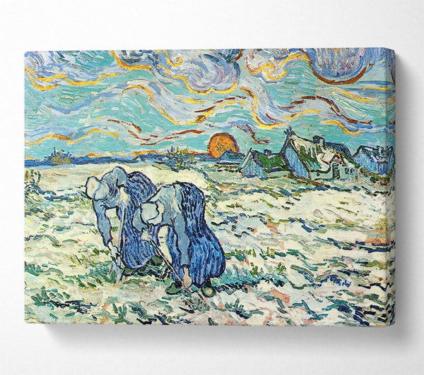 Van Gogh Two Digging A Grave In The Snow