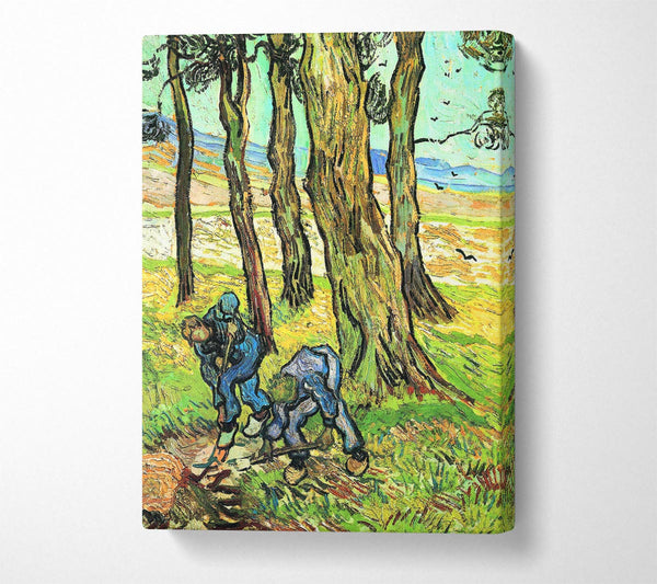 Van Gogh Two Men In Digging Out A Tree Stump