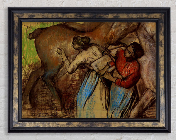 Degas Two Women Washing Horses