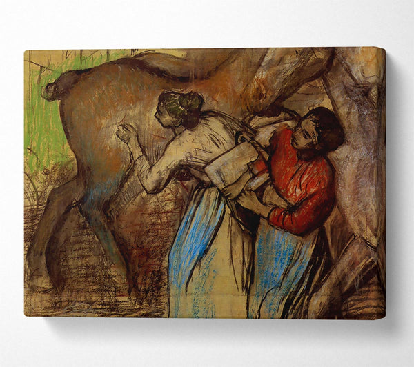 Degas Two Women Washing Horses