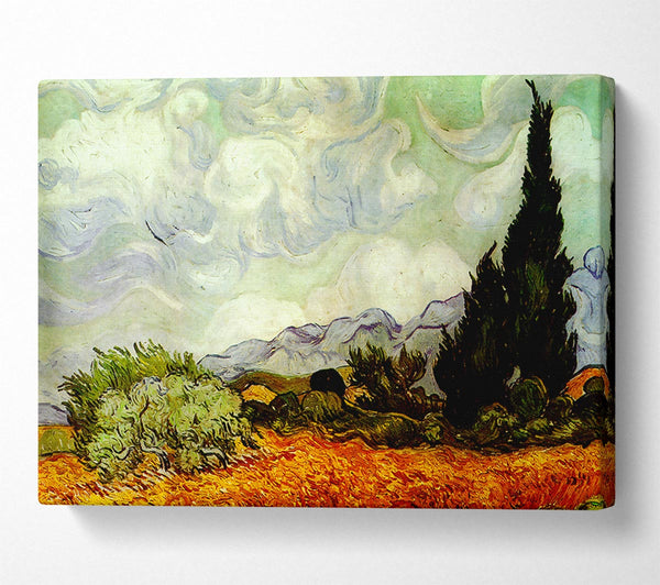 Van Gogh A Wheatfield With Cypresses