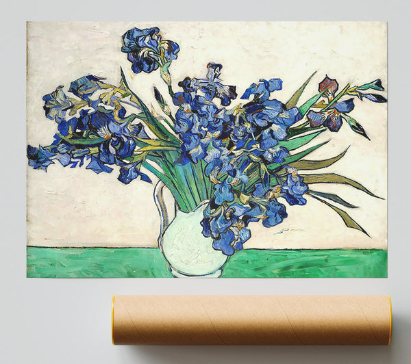 Van Gogh Irises In A Vase