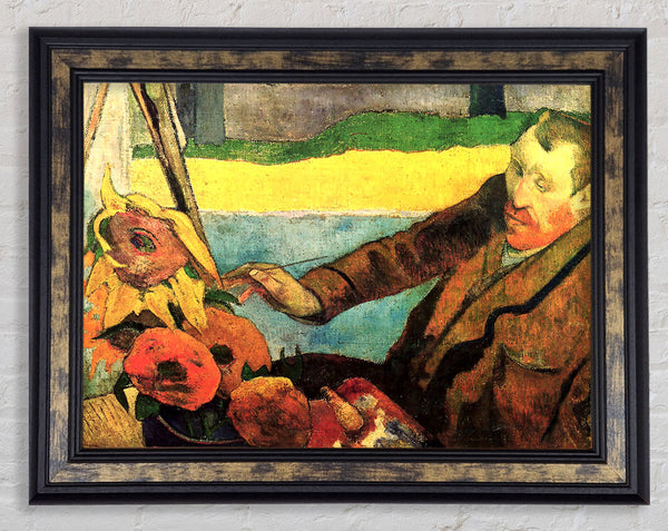 Gauguin Paints Van Gogh Painting Sunflowers