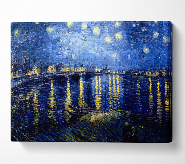 Van Gogh Starry Night Over The Rhone Blue