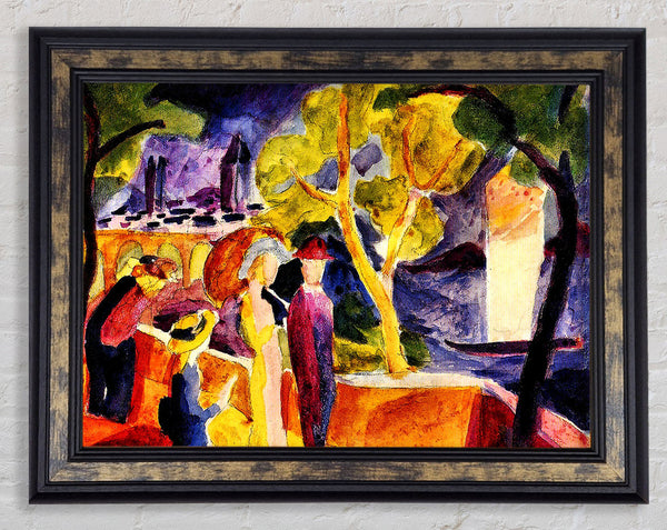 August Macke Walking At The Lake