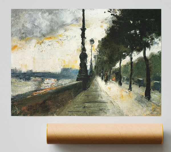 Waterloo Bridge In The Sun By Lesser Ury