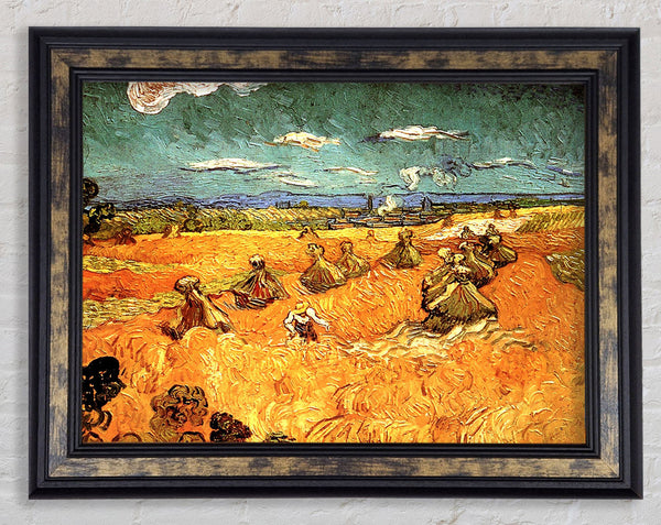 Van Gogh Wheat Stacks With Reaper