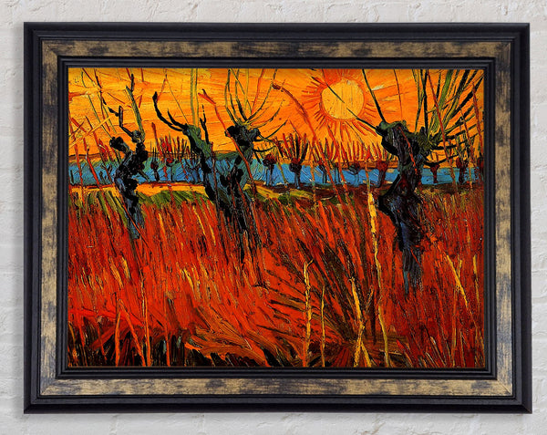 Van Gogh Willows At Sunset