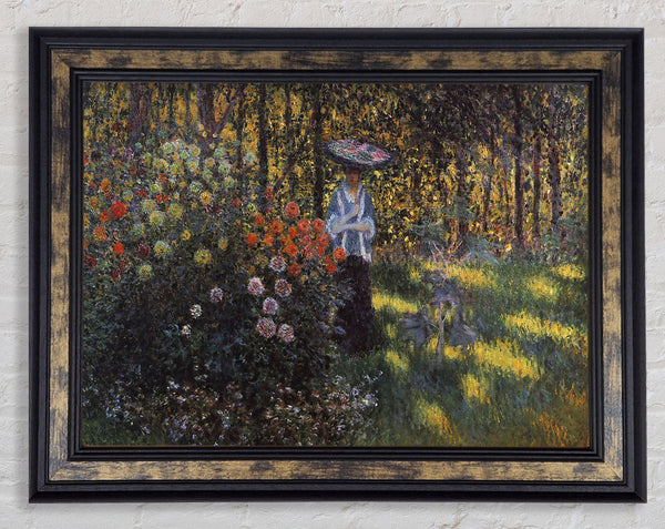 Monet Woman With A Parasol In The Garden Of Argenteuil