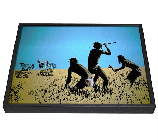 A picture of a Trolley Hunters framed canvas print sold by Wallart-Direct.co.uk