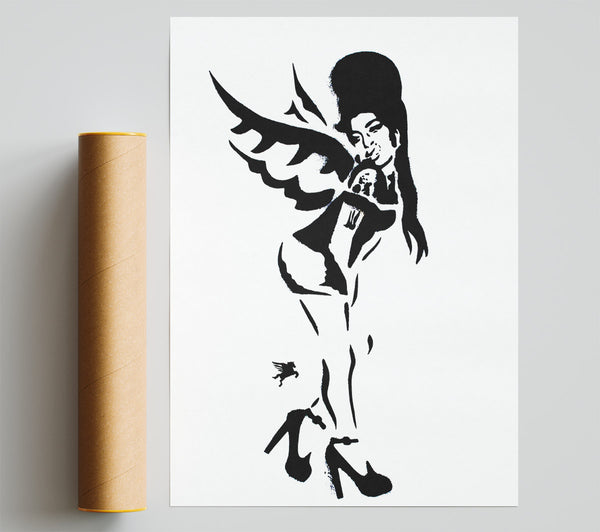 Banksy Amy Winehouse Wings