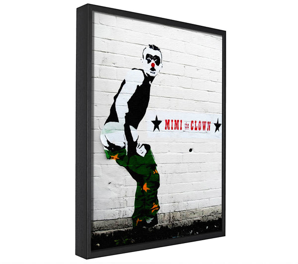 A picture of a Clown framed canvas print sold by Wallart-Direct.co.uk