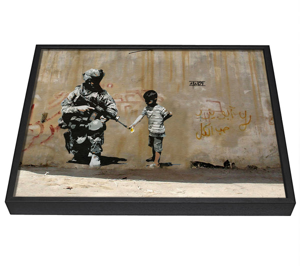 A picture of a Flower Gun framed canvas print sold by Wallart-Direct.co.uk