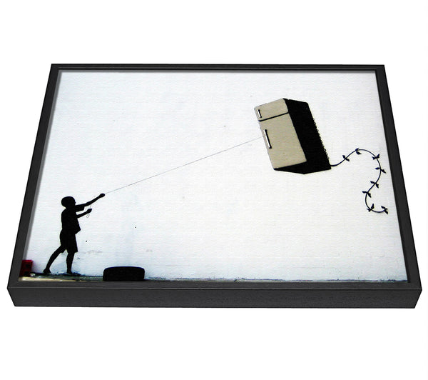 A picture of a Fridge Kite framed canvas print sold by Wallart-Direct.co.uk