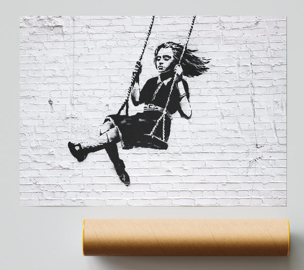 Banksy Girl On Swing